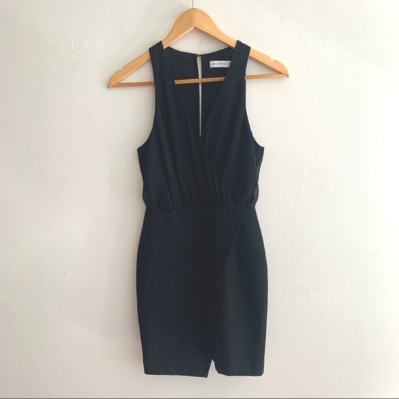 Bec & Bridge Dresses & Skirts - Bec & Bridge Black Sleeveless Wrap Mini Dress